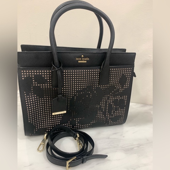 Kate Spade Cameron St. Perforated Rose Satchel - Picture 12 of 12